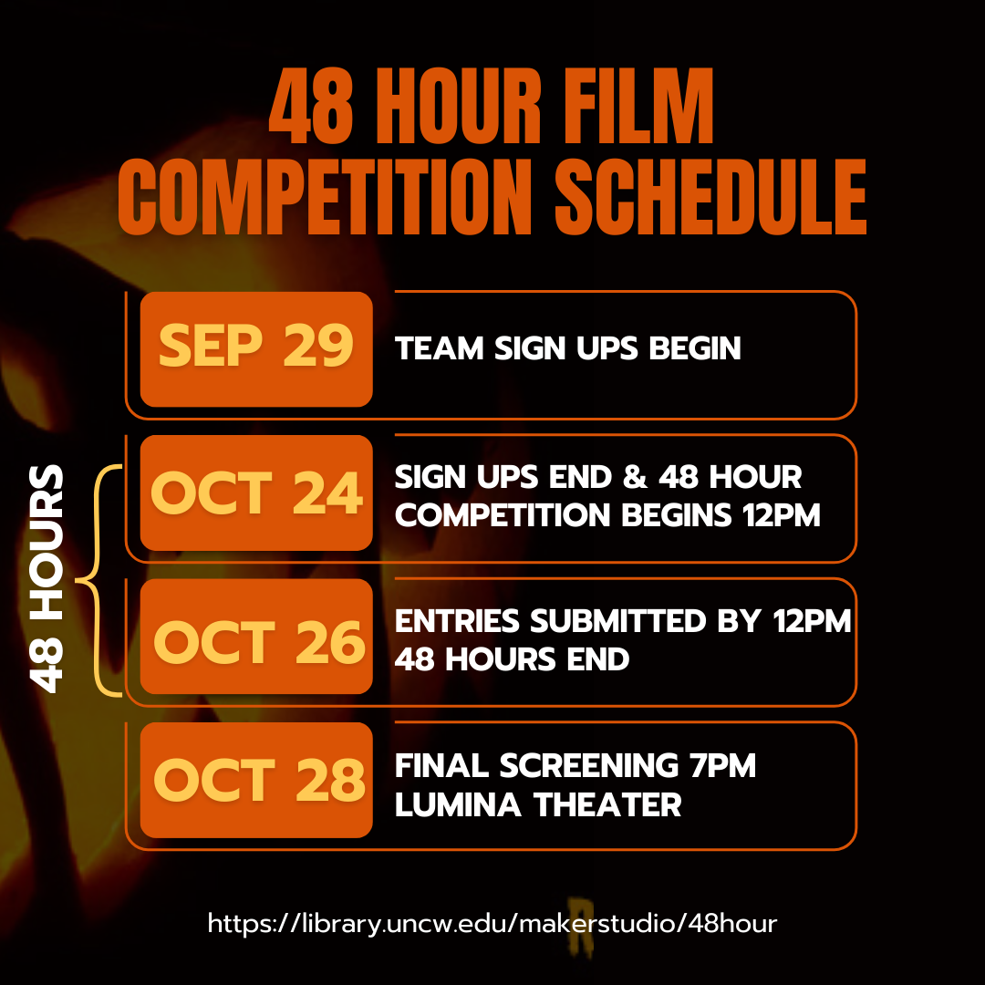 48 Hour Competition Schedule graphic